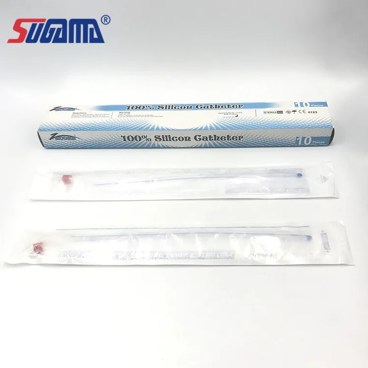 CE approved disposable 100% medical silicone foley catheter urinary catheter