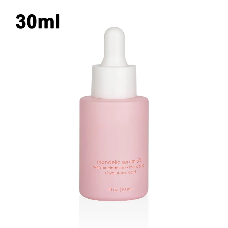 matte frosted pink skincare packaging 30 ml glass dropper bottle 50 ml airless pump jar 100 ml 150 ml plastic spray pump bottles