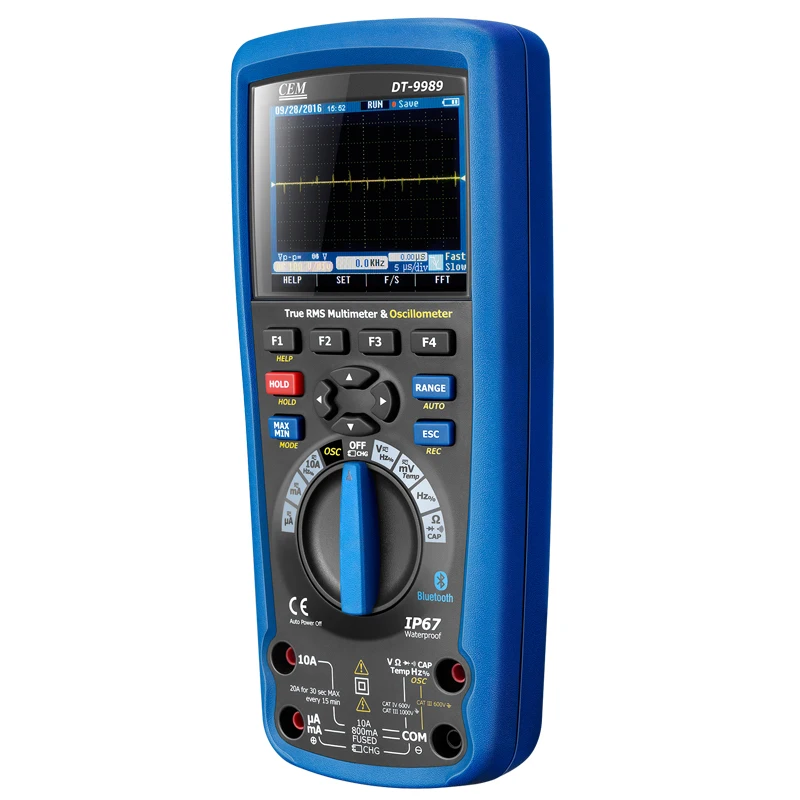 CEM DT-9989 Professional Portable Industrial digital Oscilloscope Multimeter With LCD Display