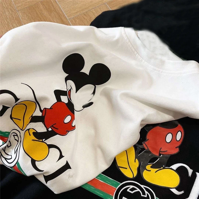 
The new 2020 Short sleeved mickey mouse t shirt for women men unisex cartoon print girls t-shirts 