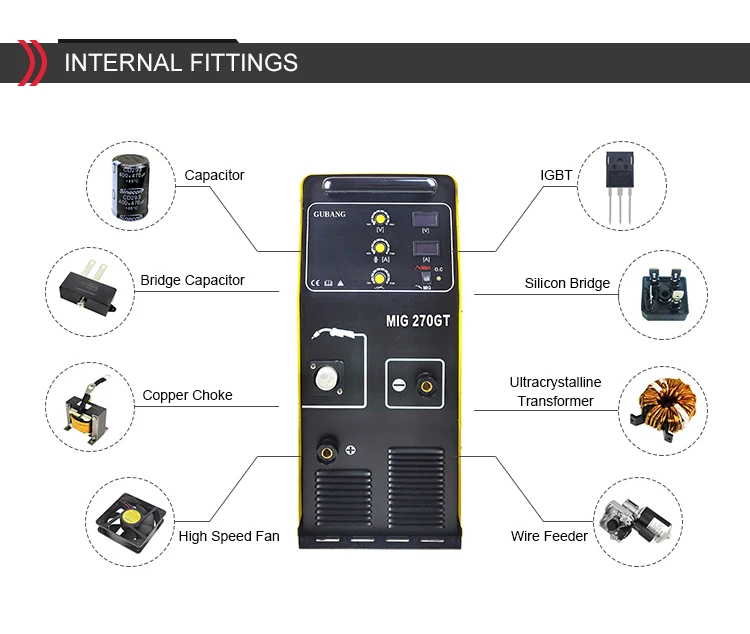 Igbt Technology Electric Igbt Inverter Mig Mag Mig Welder 350A