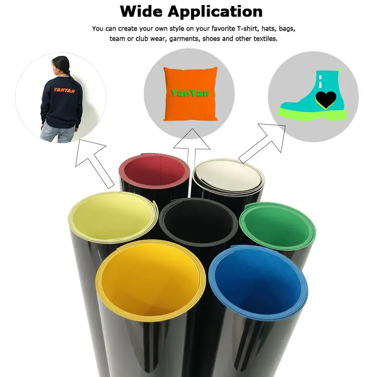 Vinyl Supplier High Elasticity Double Color Vinilo Textil Htv 1mm 3d Tpu Thick Heat Transfer Vinyl