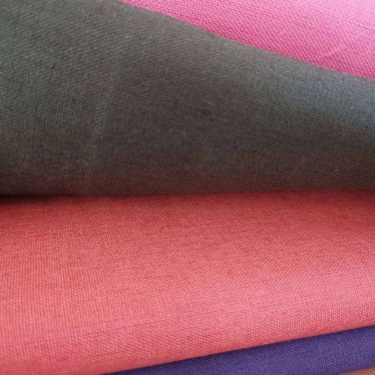 Linen supplier wholesale soft eco-friendly linen cotton fabric for garment
