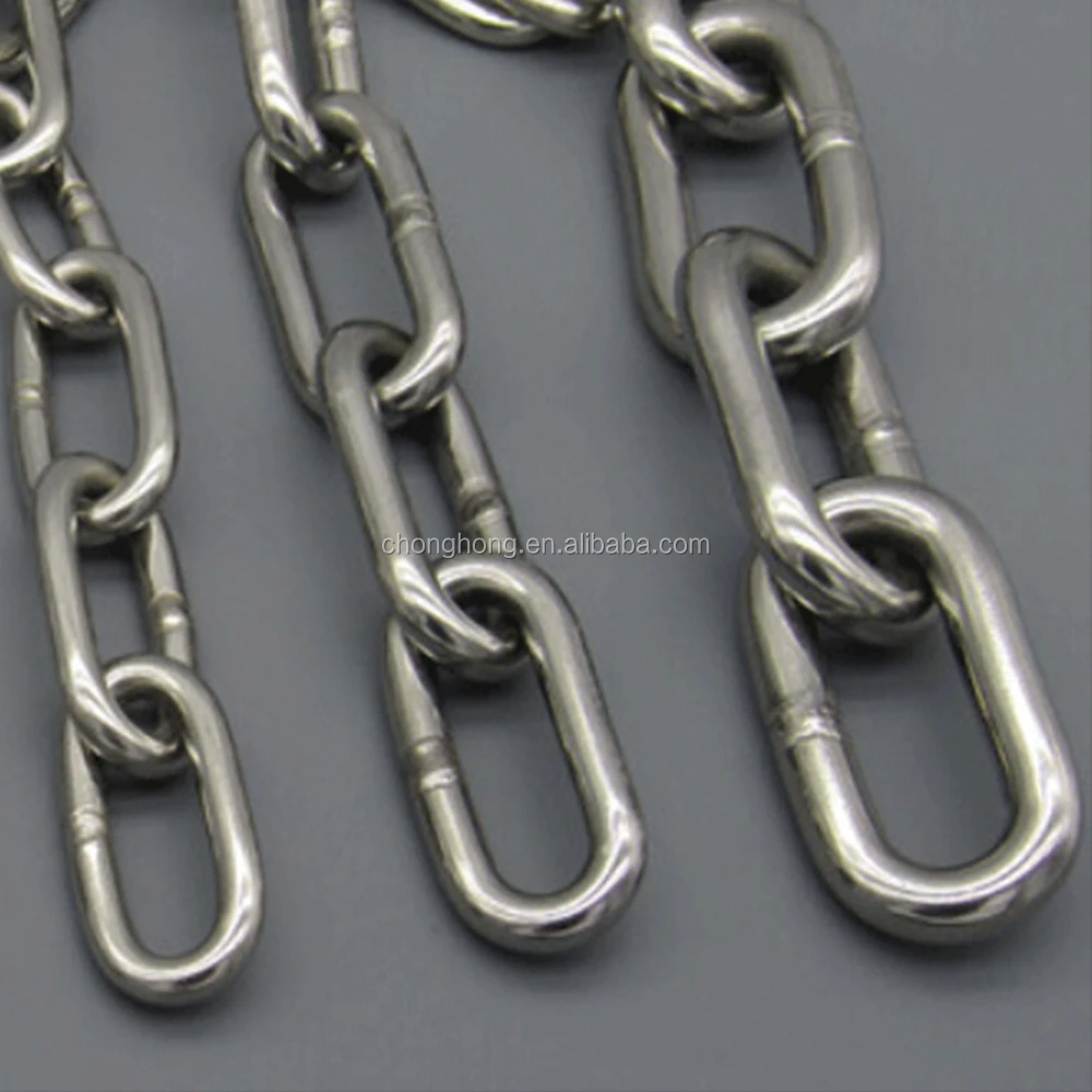 JIS Type Link Chain Stainless Steel AISI 304 316 Stainless Steel Welded Chain