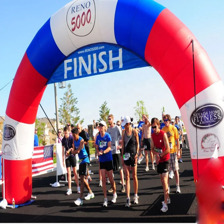 2024 new Sports Race Inflatable Star Finish Line Arch for Sports Event Decoration archway rental