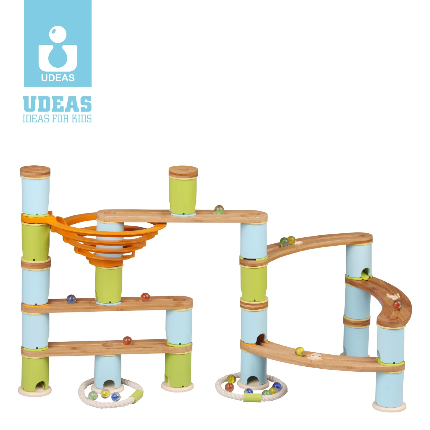 High Quality Kids Educational Toys DIY Self Assemble Marble Run Set Toy Building Blocks Maze Game Ball Roll Toy