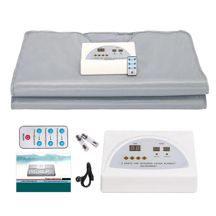 Good Quality Far Infrared Heating Slimming Full Body Detox Therapy Remote Control Weight Loss Heated Sauna Infrared Blanket