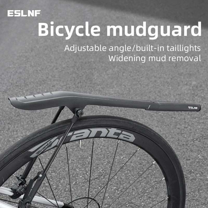 Road Bike Front Rear Fender Quick Release Bicycle Fender Durable Lightweight Bicycle Mudguards With Taillight