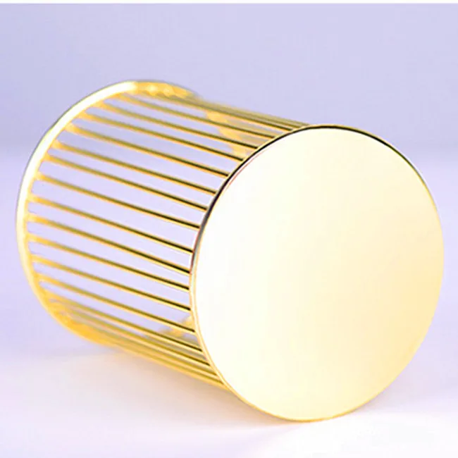 Desk Storage Waterfall Design Iron Simplicity Hollow Pen Holder