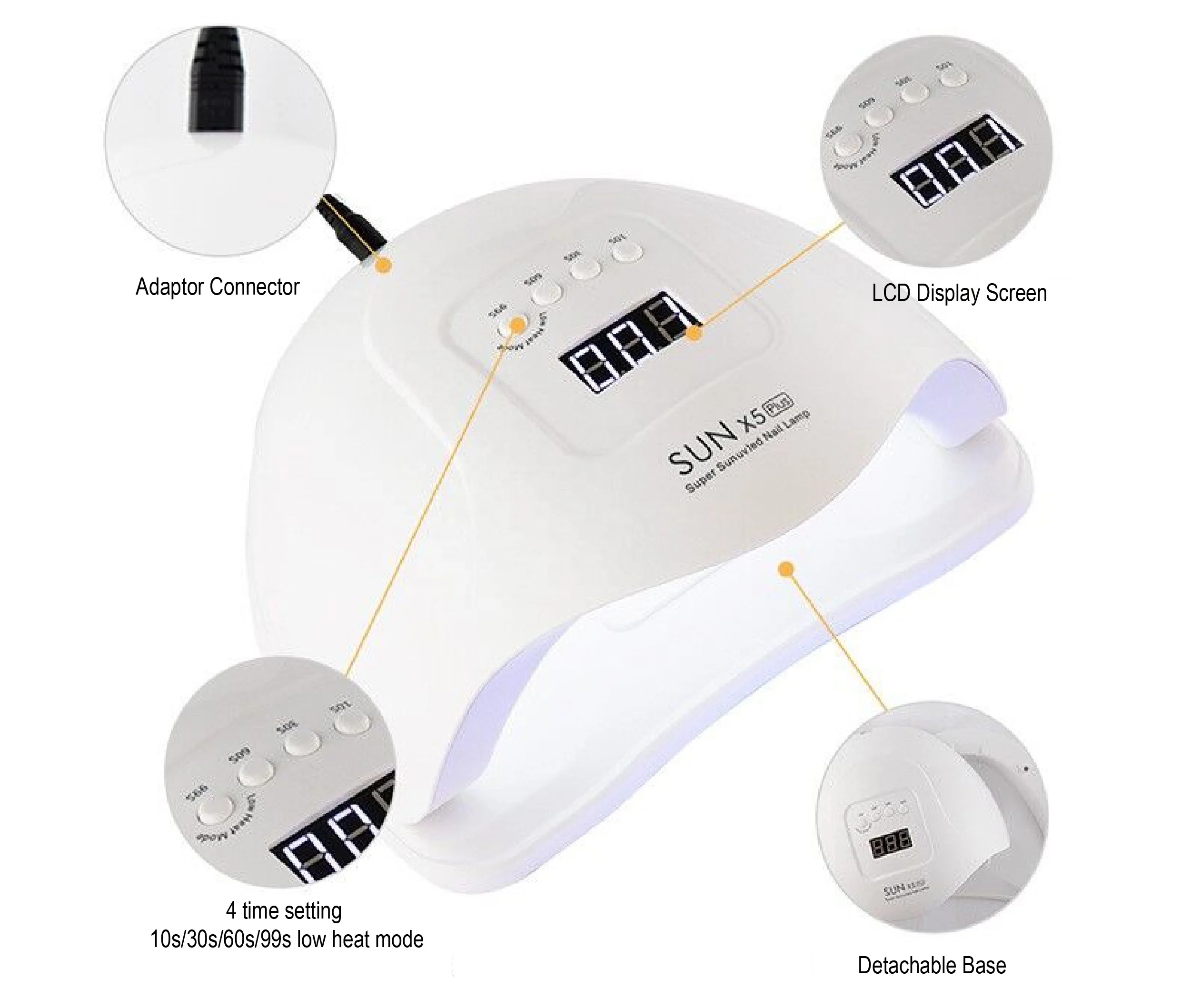 Factory Direct Supply SUN X5 PLUS Professional Gel Polish Led Nail Dryer Lamp