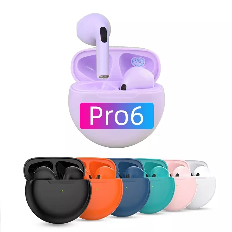 Tws-наушники pro6 с сенсорным управлением, беспроводные наушники pro4 pro5 pro6, наушники-вкладыши super sound bass pro6
