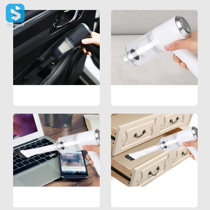2 in 1 Dual Use Portable Aspirateur de Voiture Vacuum Cleaner Akku Staubsauger Kabellos Cordless Mini Vacuum Cleaner For Car