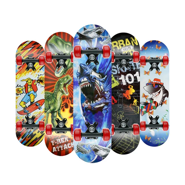 
Custom double kick skateboard deck graphic skate board for kids 10 year 