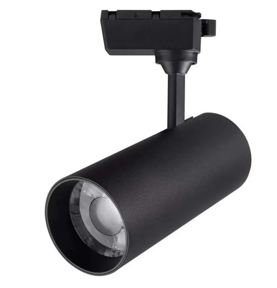 TK05007 Commercial adjustable beam angle shop rail system driver built-in linear rail track spotlight fixture led track light