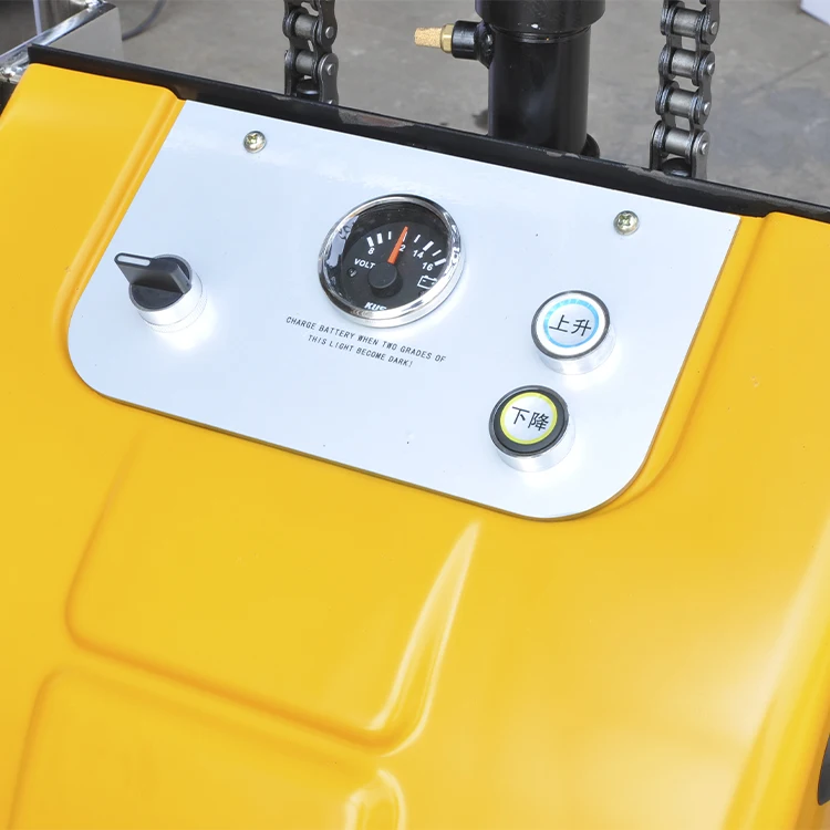 
mingfeng low electric Hydraulic mobile Lift Tables Portable Stackers cart with rolly Scissor 400kg ELCTRIC Stacker 