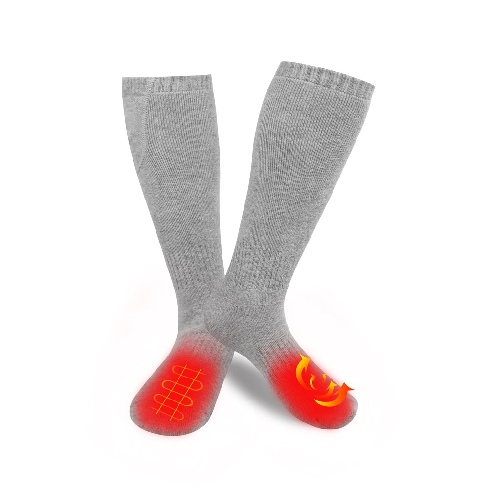 Hot sale warm knit sports socks winter ski riding climbing warm socks three files temperature control heated socks