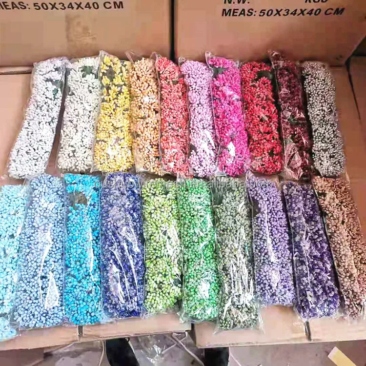 Artificial berry flower bouquet wreath and flower making accessories supplies flower heart DIY floral material