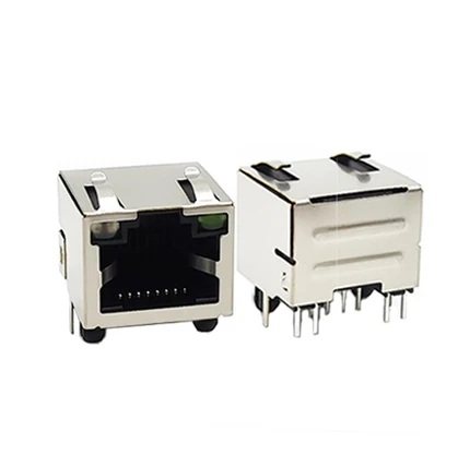 Jacks  Single Port With lights and shrapnel  Rj45 Jack