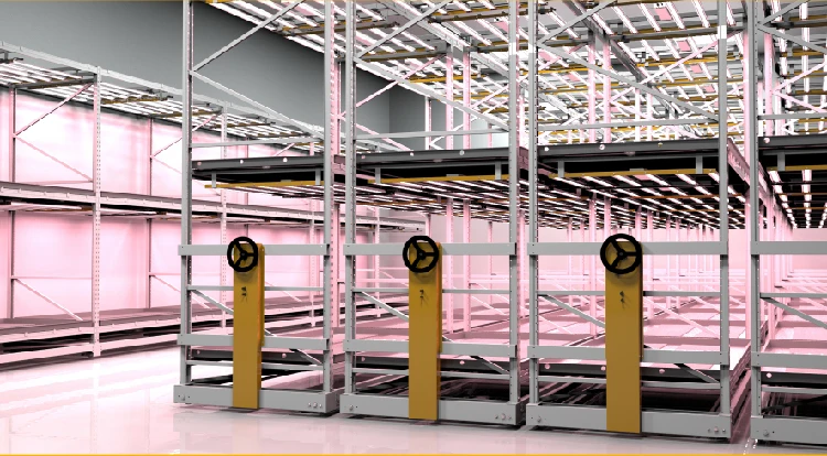 Multi level grow rack system vertical rolling benches with tray for medical plants