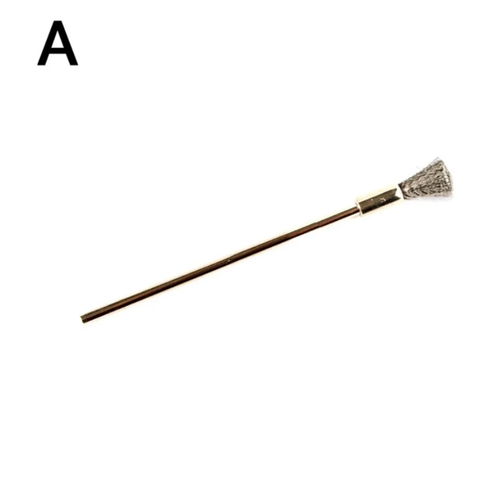 4pcs 100mm Steel Wire Wheel Brushes 3.0mm Shank Polishing Brush Rotary Tool Home Rust Cleaning Tool Nylon/horse Hair/wire