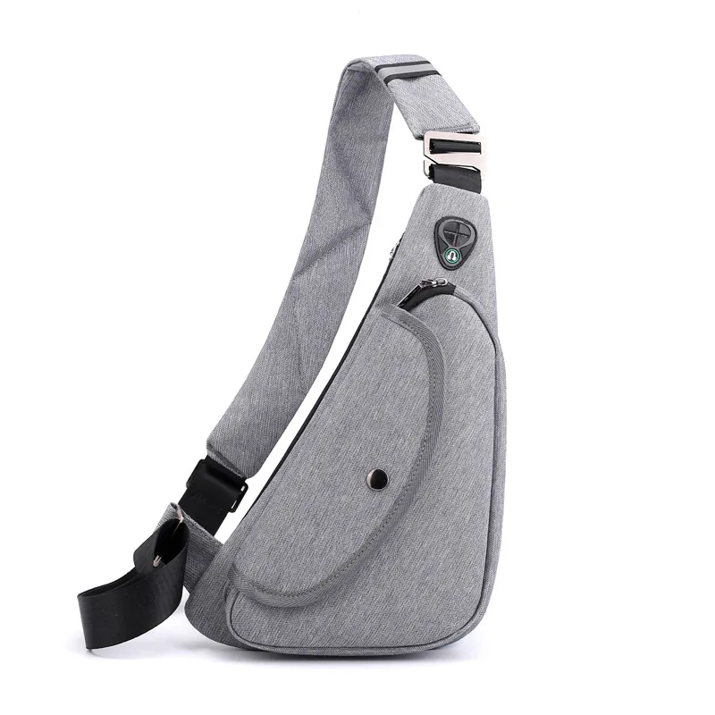 Custom Logo Casual Utility Travel Mini Crossbody Sling Pouch Chest Bags Single Shoulder Messenger Bag For Men Women