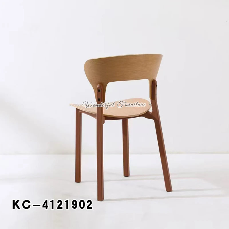 Restaurant Furniture Wooden Dining Chair for Events Modern Plastic Chair With Wood Legs