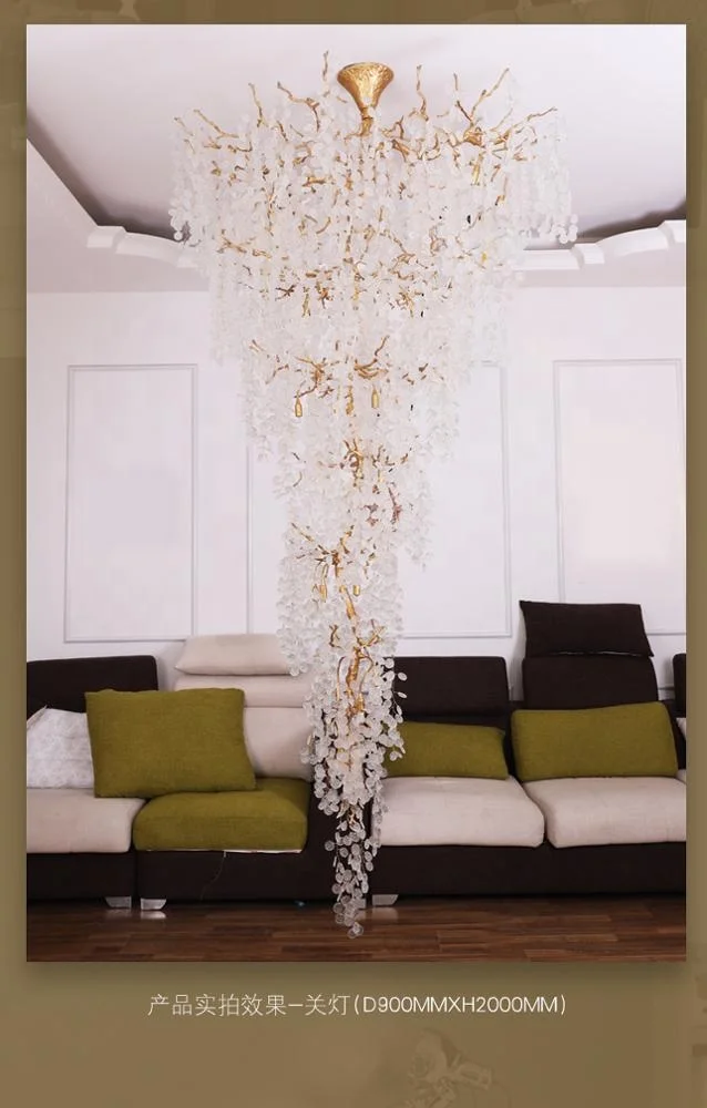 Brilliant Lighting hot sale tree crystal chandelier pendant lamp wholesale price brass long chandelier modern for staircase