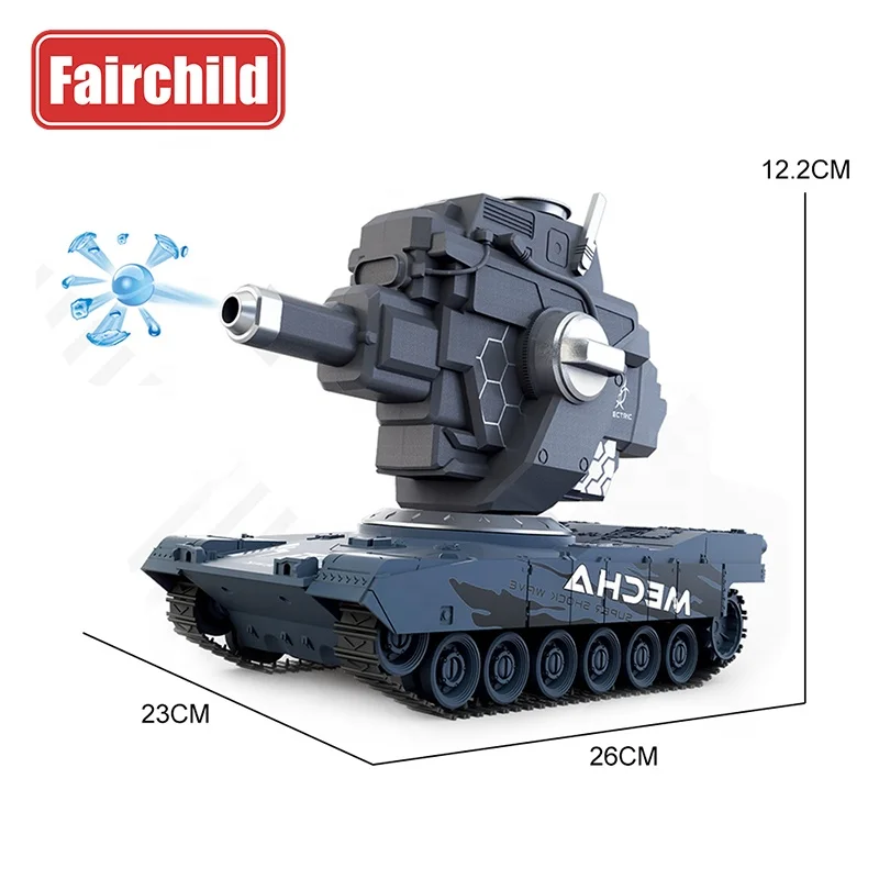 360 Degree Rotation Turret Adjustable RC Drift Army Tank With Water Bomb Battle Truck RC Stunt Car juguetes para los ninos