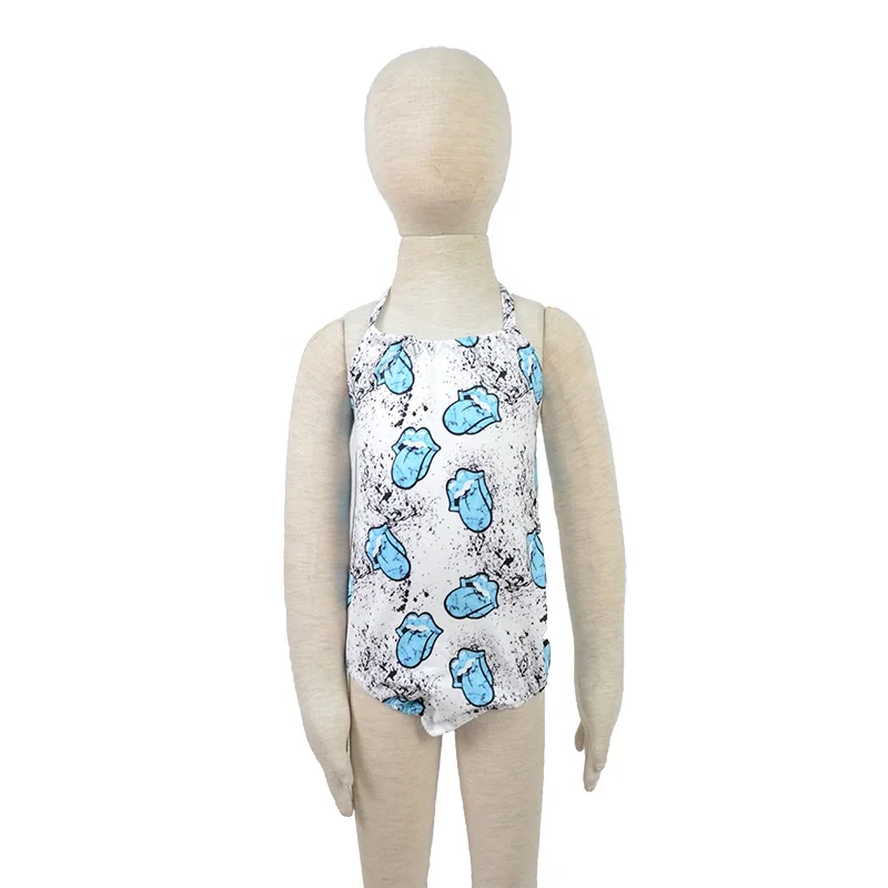 
fashion Cute Summer Sleeveless Newborn Toddler Baby girl Rompers infant baby halter bubble leotard 