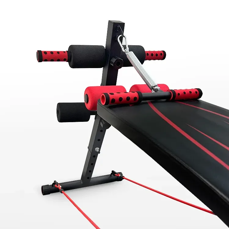 Gym Equipment Sit up Bench Muscle Exercise Ab Chair Foldable Portable Exercise Supine Board Carton Unisex Indoor 2pcs