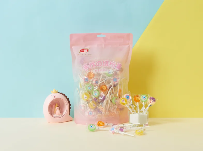 Individual Customized Christmas Sweets Hard Candy Sticks Candy Lollipop Manufacturers