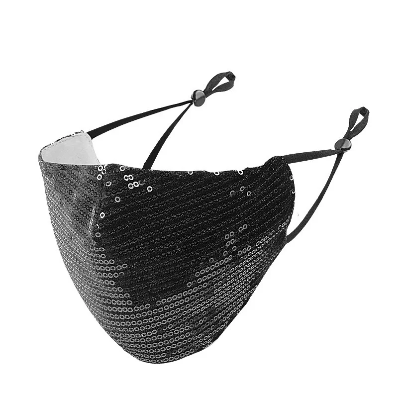 
HKKA-19 Diamond masks fox head party mask adjustable ear band fashionable mask plug in filter various colors 