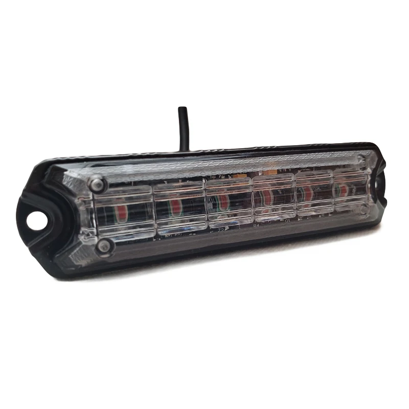 Factory directly 6 led split flashing car led light emergency vehicle 12-24VDC led strobe light