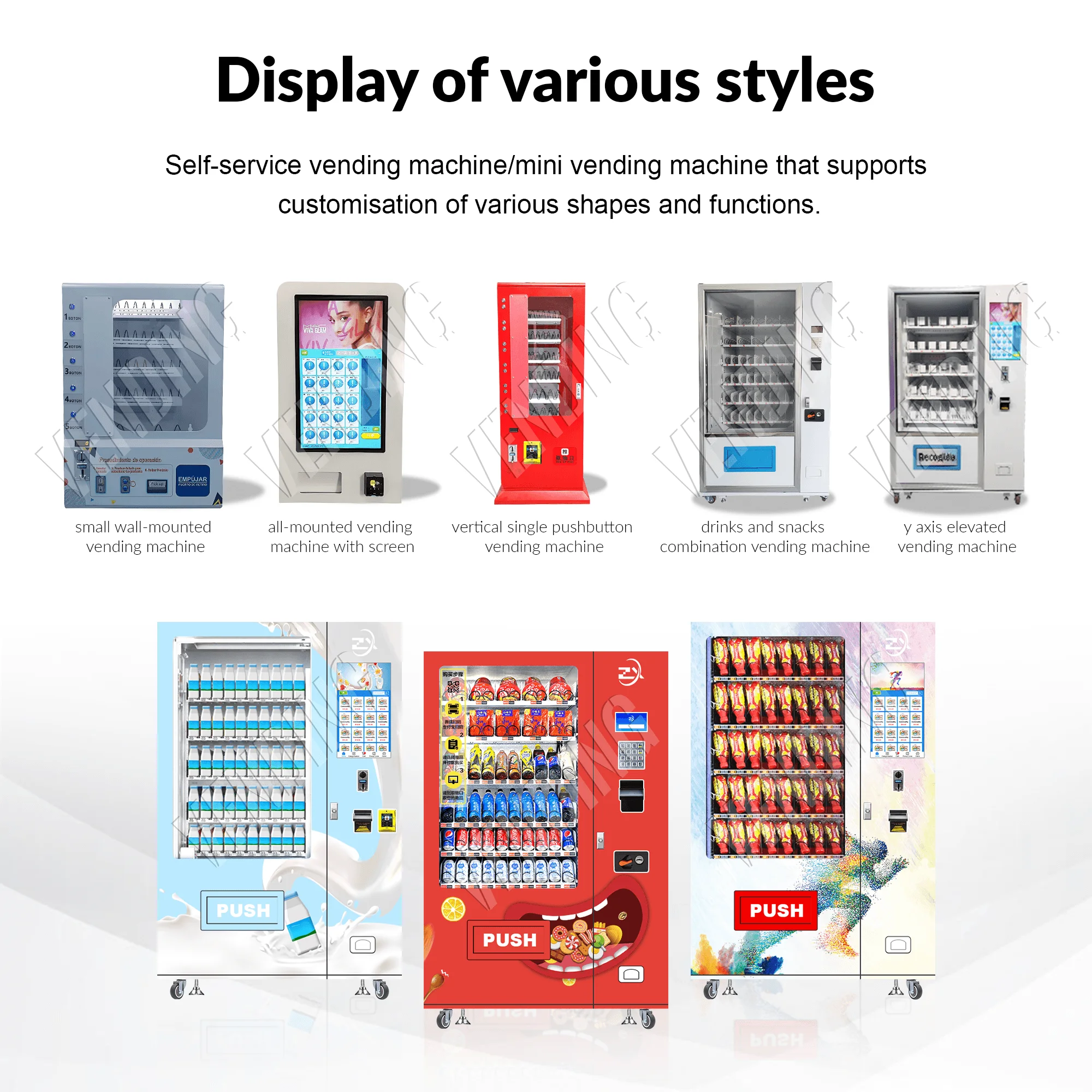 Vending Machine Foods And Drinks Export Europe Popular Snack Drink Combo