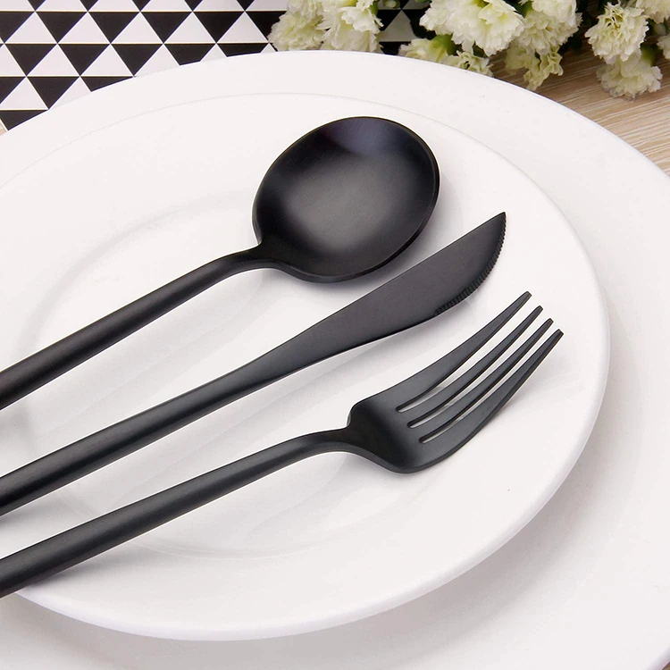 
High Quality 4Pcs Portugal Eco Friendly Cutlery Stainless Steel 