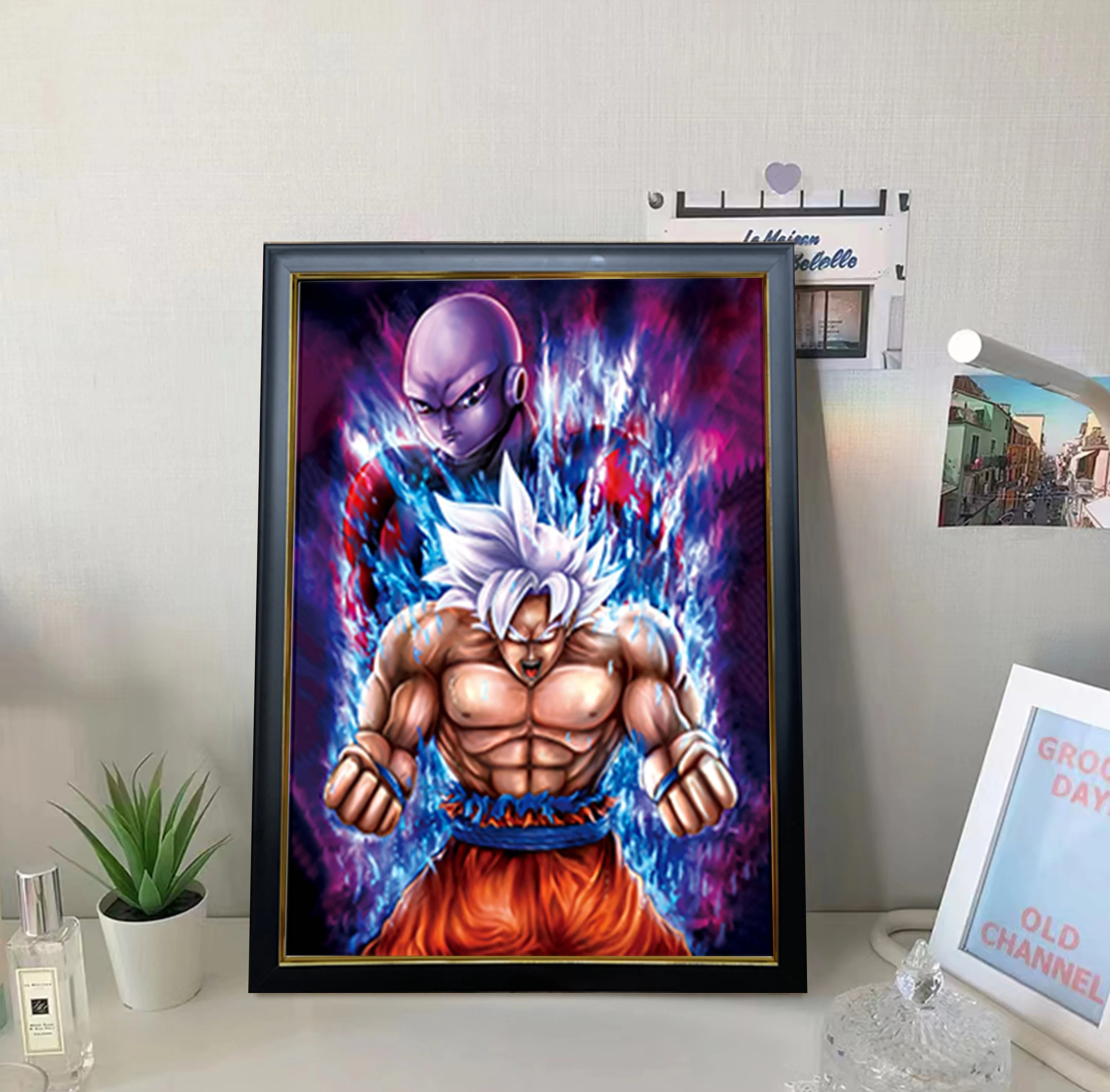 40*60cm 3D Poster Anime 3D Flip Gradient Poster Fantasy Wall Art 3D Lenticular Poster Bedroom Decoration