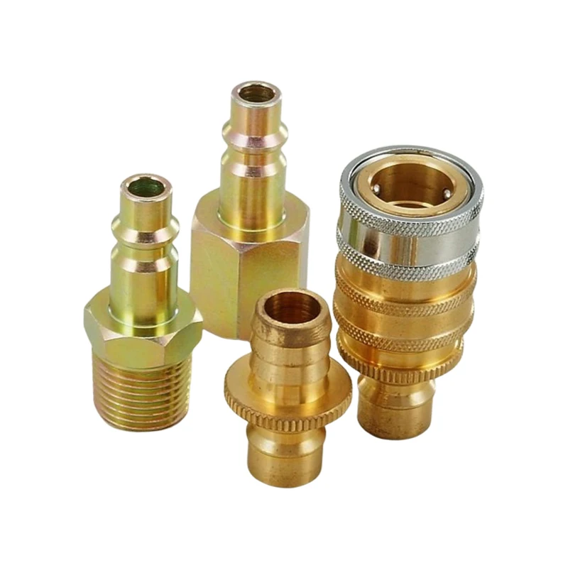 Custom Industrial Fittings For Water Hose To Air Compressor CNC Turning Machined Parts Stainless Steel And Brass Parts