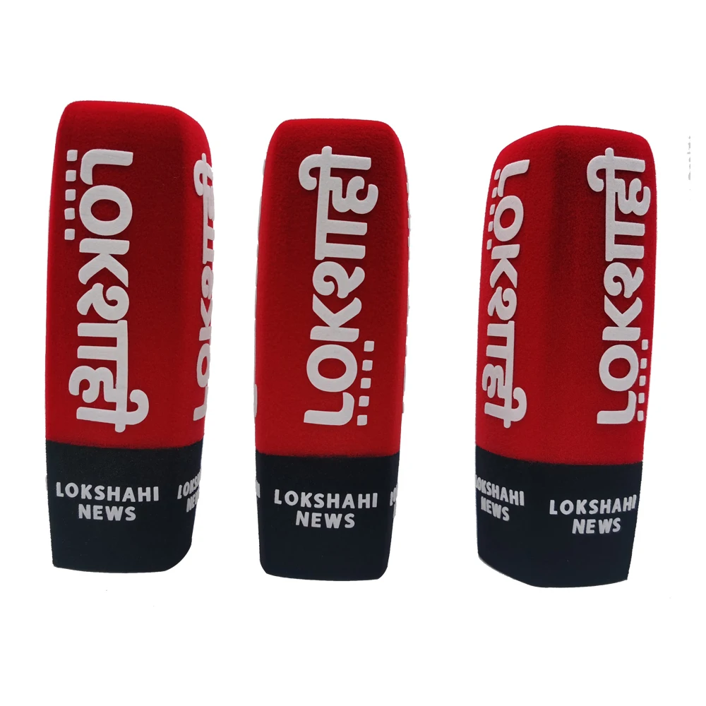 Custom Logo Microphone Cover Thick Colorful Foam Mic Cover Handheld Stage Microphone Cover Foam for TV station KTV