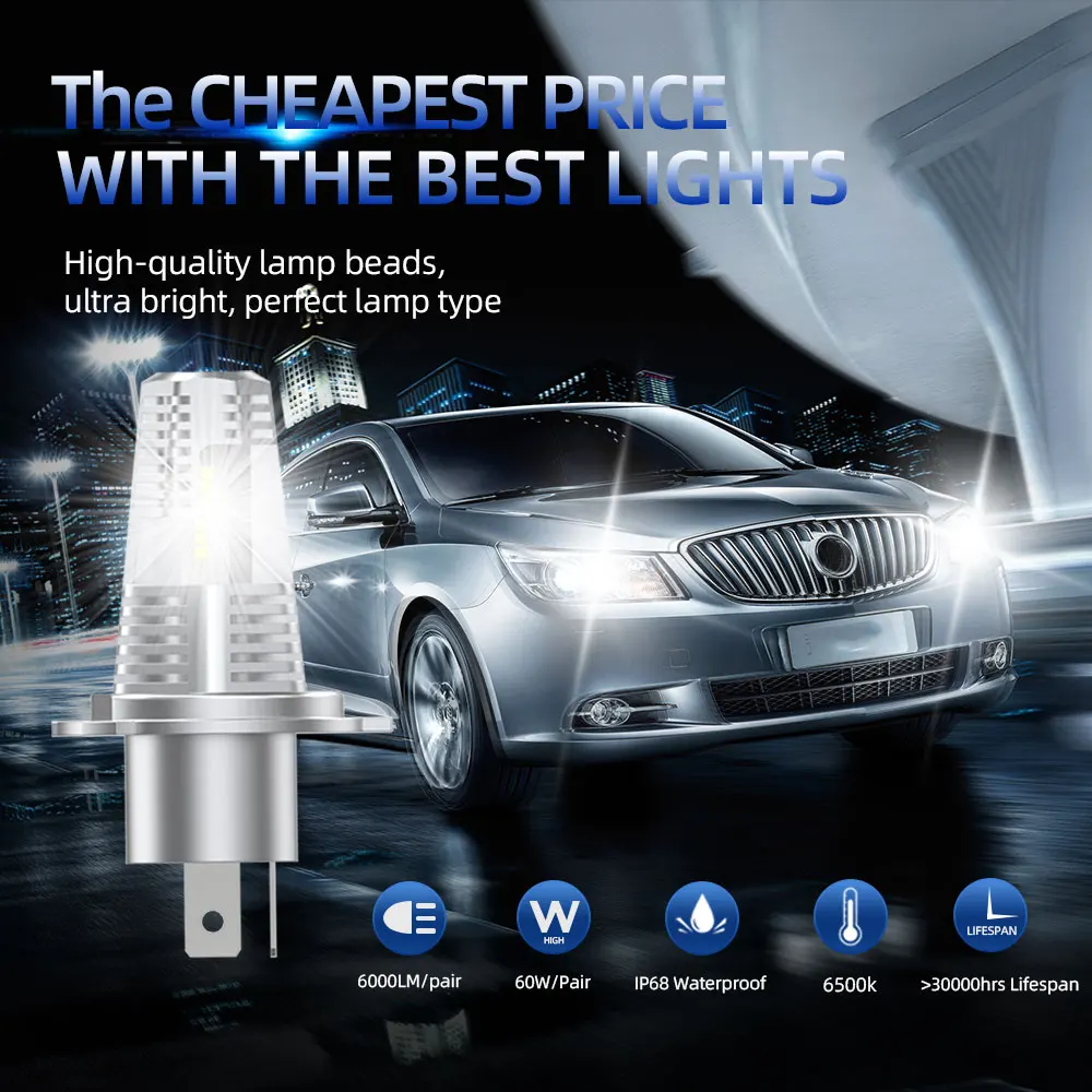 Hot sale new design electric IP68 360 degree lighting system automatic bright low beam bulb led headlight bulb for truck T100