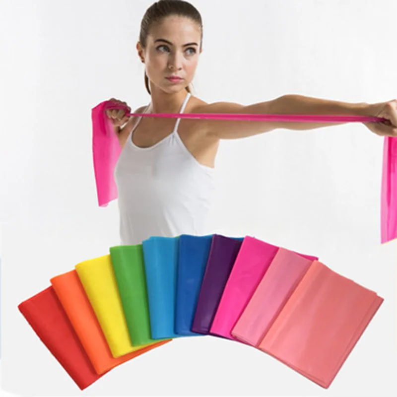 Factory Supply Accept custom logo size color 100% Natural Latex/TPE resistance bands elastic Fitness workout yoga band