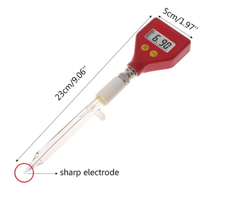 Тестер pH переменчивый рН электрод BNC 1 м кабель удержания данных