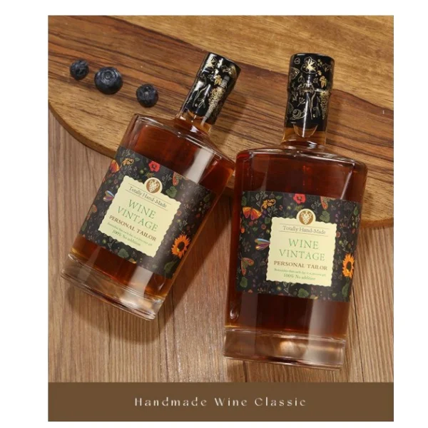 Factory Direct Supply Transparent Glass Bottles for Vodka Foreign Wine Liquor Whiskey Packaging