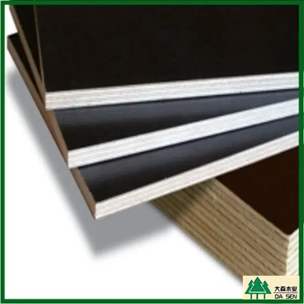Stock 1220X2440X28mm Container plywood For Furniture/ Construction/ Packing/Flooring Black/Brown Film Faced Plywood