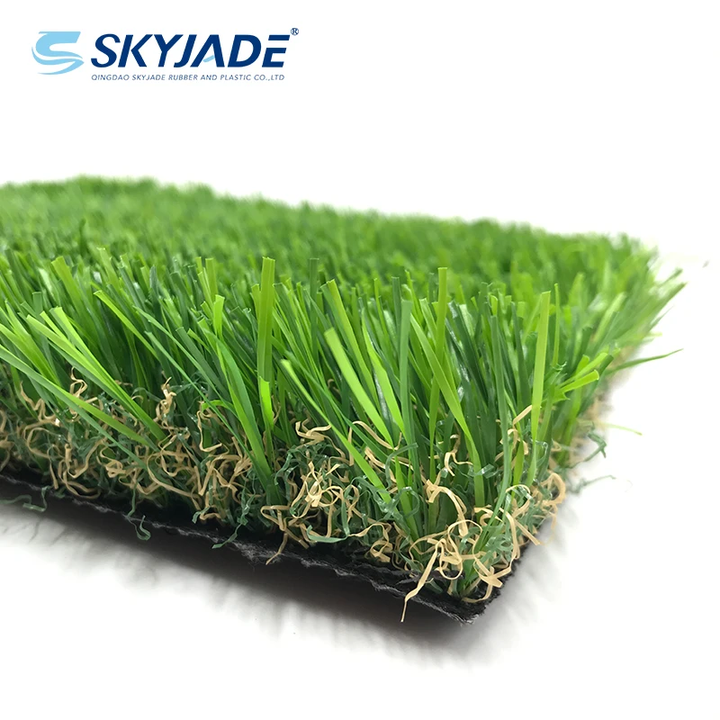 Custom 40mm Pile Height Long Artificial Grass 18900 Density 10000 Detx Carpet Synthetic PP PE Roll Garden Landscape