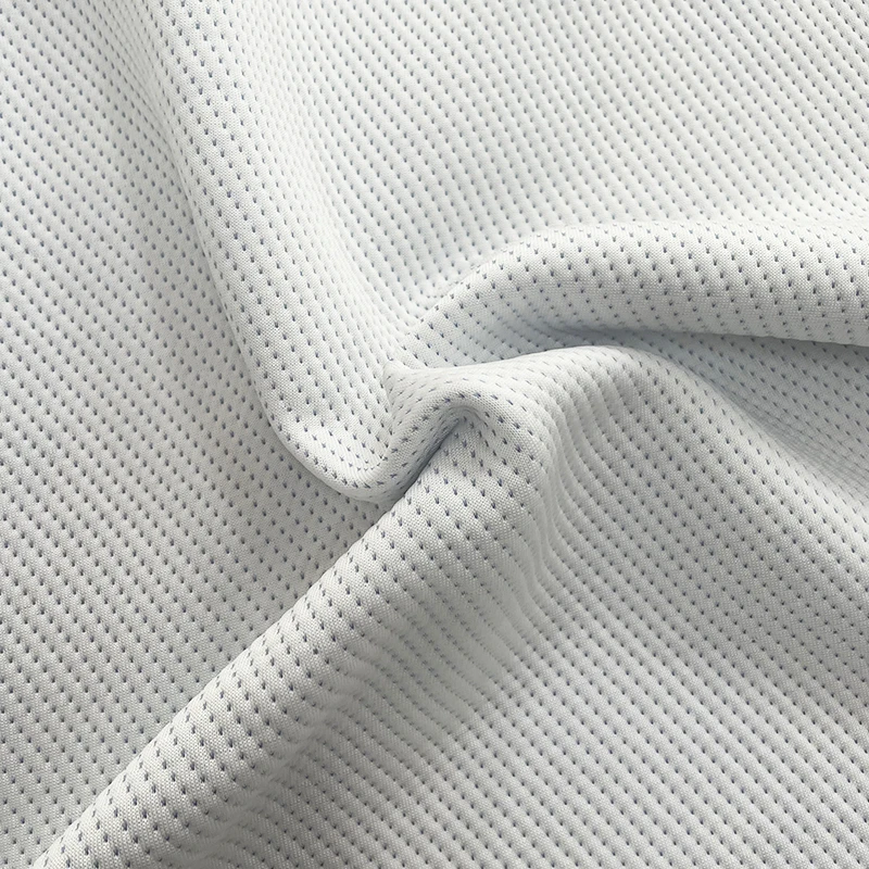 Haichun polyester bird eye mesh fabric 351GSM birds eye knitted mattress fabric mesh fabric manufacturers