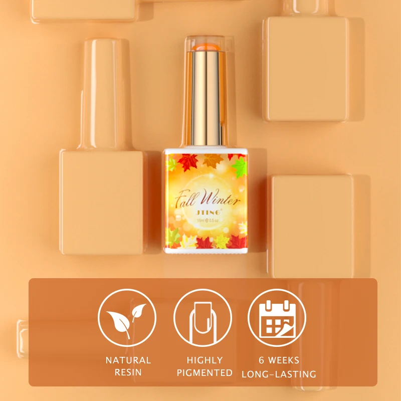 JTING Newest Arrival Fall Winter Season Nail Gel Polish Collection 48colors Set Box with Free Color Book OEM Free Samples Design