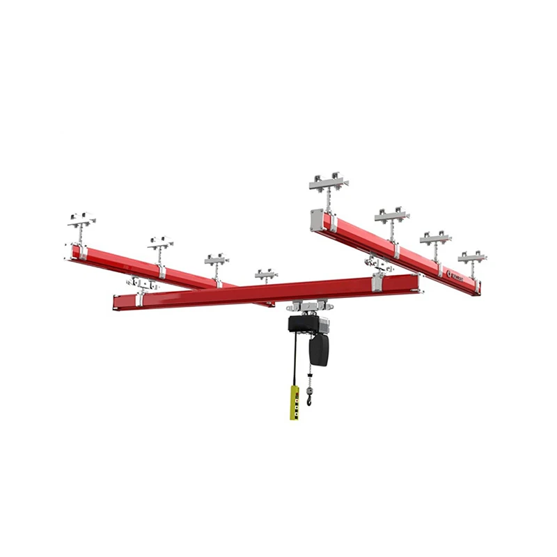 VANBON KBK single-girder suspension cranes with modular system design