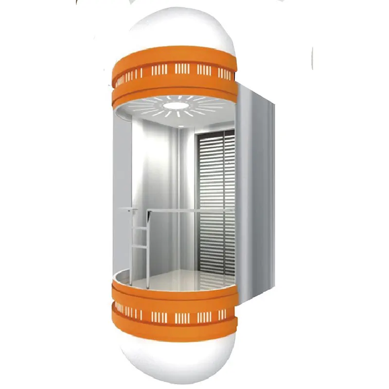 6 person used small glass home elevator with high quality