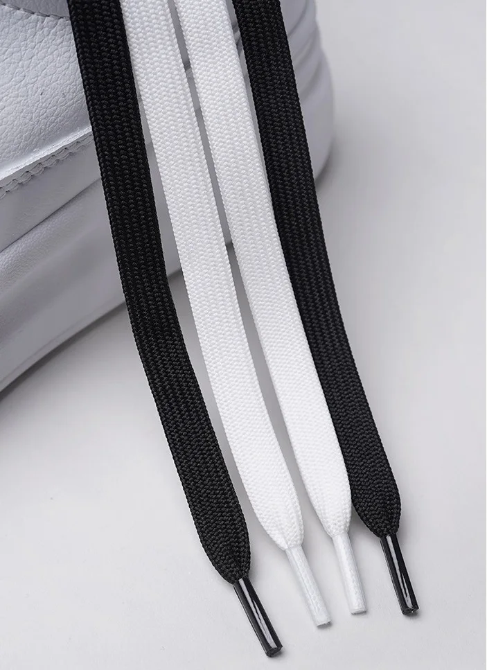 Custom Shoe Laces High Quality Cotton Polyester Flat Sneaker Shoe String Printed logo Shoelace