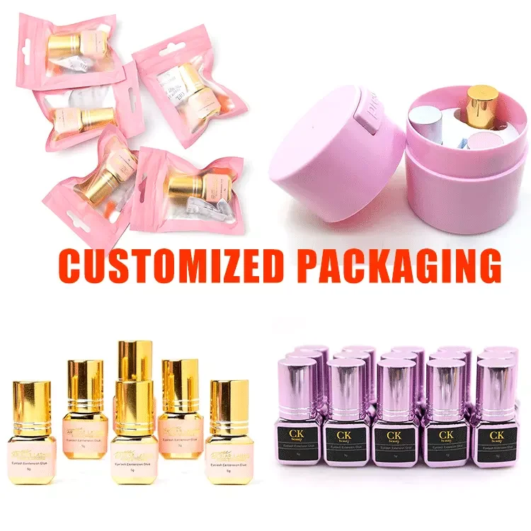 Sensitive 0.5S 1s 2s 3s  Lash Adhesive 6-7 Weeks Eyelash Extension Glue Private Label Glue